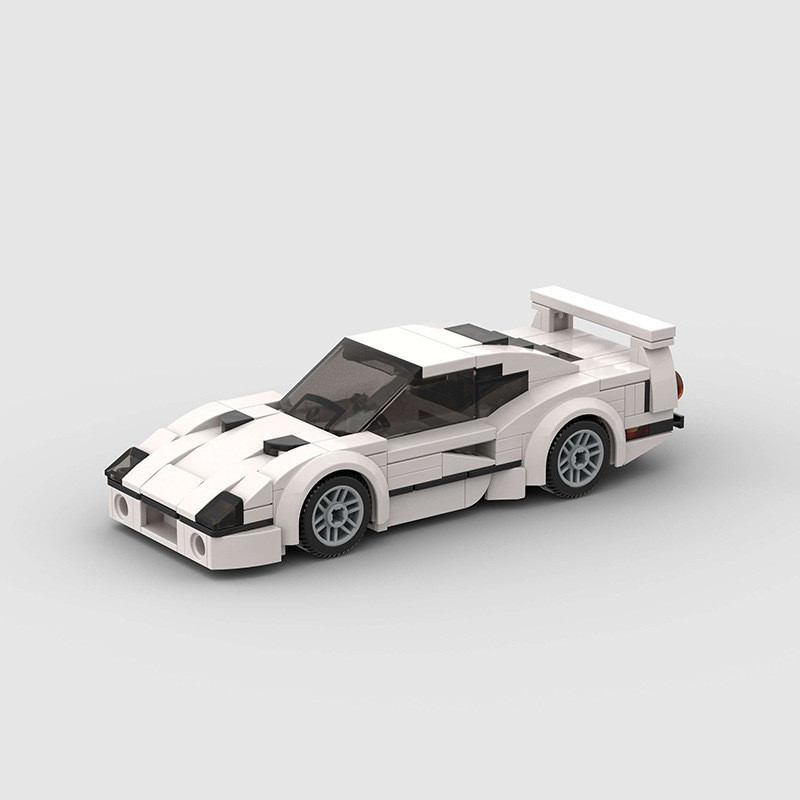 MOC Khối Xây Dựng Tương Thích Lego Sáng Tạo Thể Thao Đua Xe Hạt Đồ Chơi Ferrari F40 Lắp Ráp Trang Tr