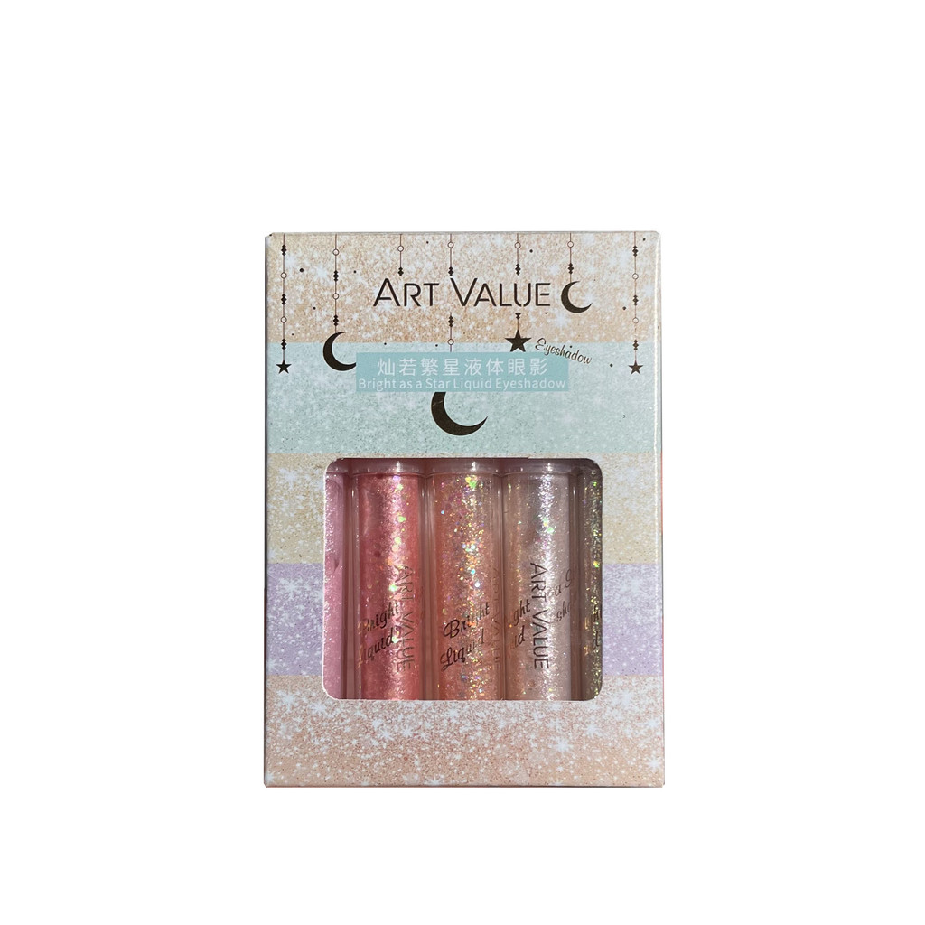Art Value Art Value Bộ phấn mắt dạng lỏng Star Five-Color Dot Layering All-Match Phấn mắt nhấp nháy 