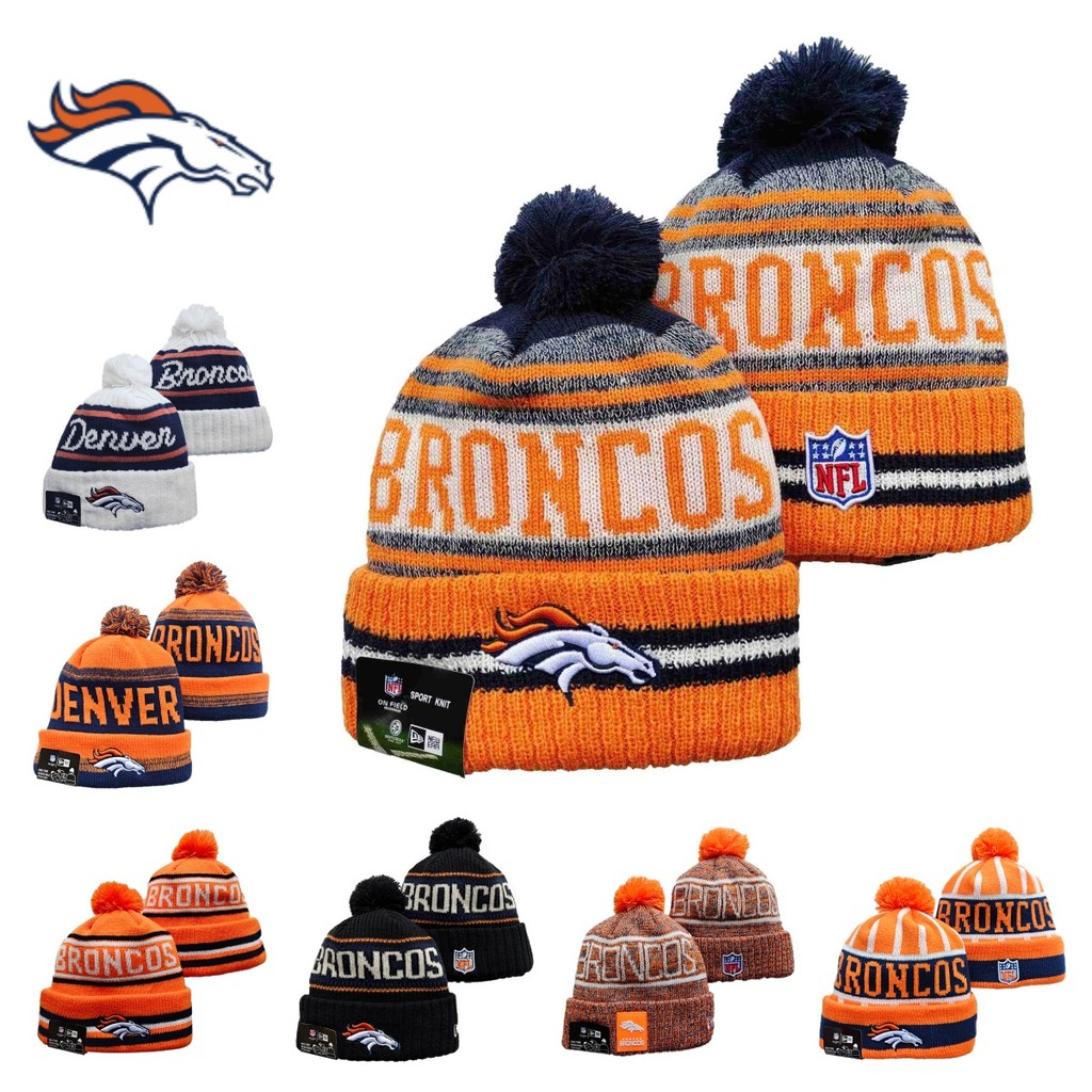 Mũ len NFL Denver Broncos - Ấm áp, Mới / kỷ nguyên, Cam, Trắng, Đen