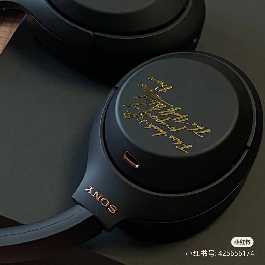 Con Lai Hoàng Tử Kim Loại Miếng Dán Sony Sách Tai Nghe Tai Nghe Miếng Dán Ba Chiều Miếng Dán wh1000 