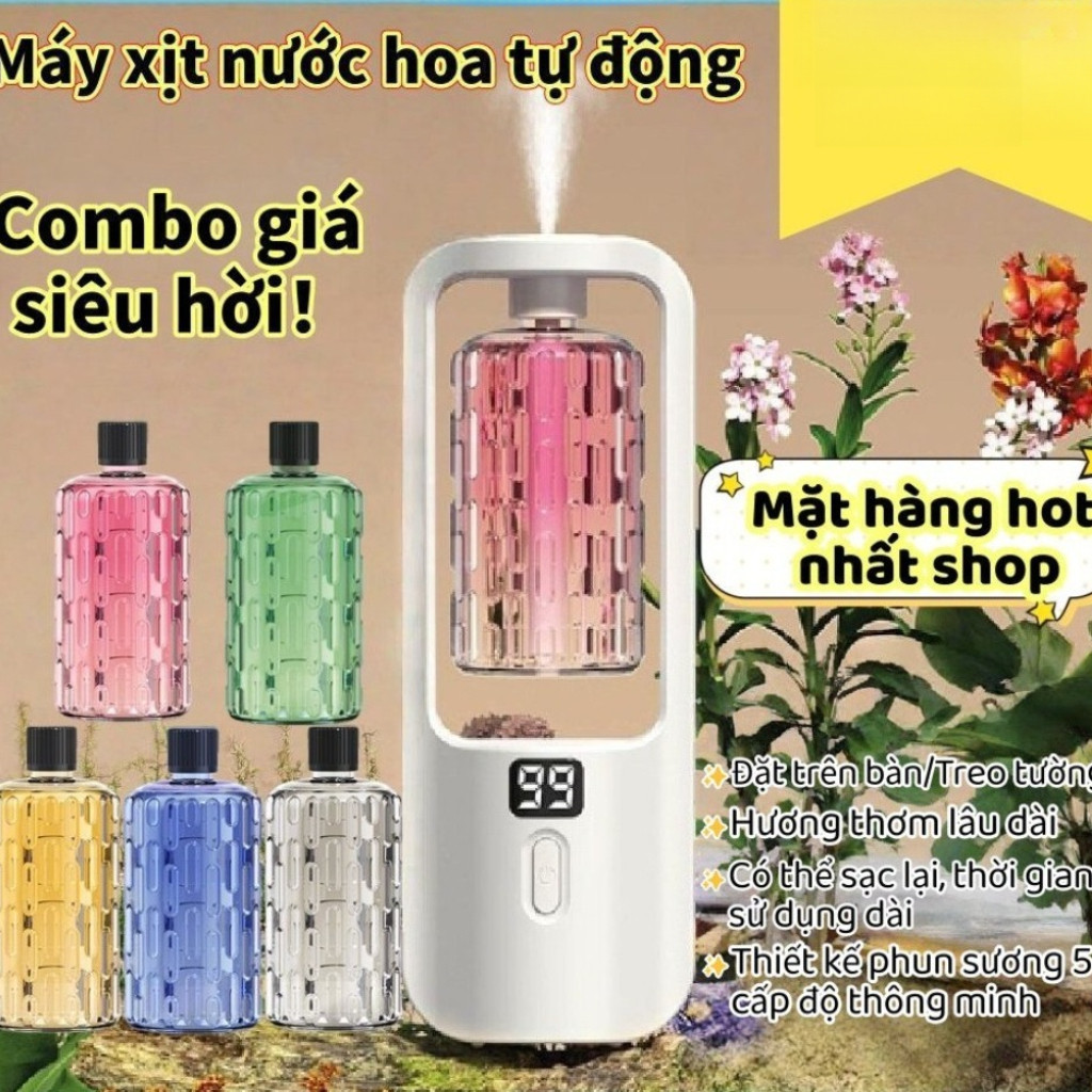 Khuếch tán tinh dầu máy tạo độ ẩm máy xông tinh dầu phòng ngủ  hương thơm dịu nhẹ tỏa nhanh,thơm lâu