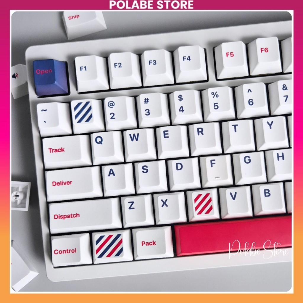 Keycap Wrapped Cherry Profile Keycap Kon Momo Bàn Phím Cơ Polabe Commerce Keycap CMK PBT Dyesub