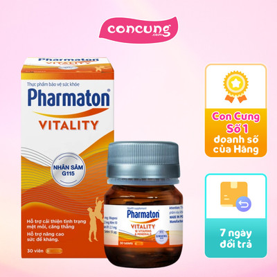 Thực phẩm bảo vệ sức khỏe Pharmaton Vitality (Lọ 30 viên)