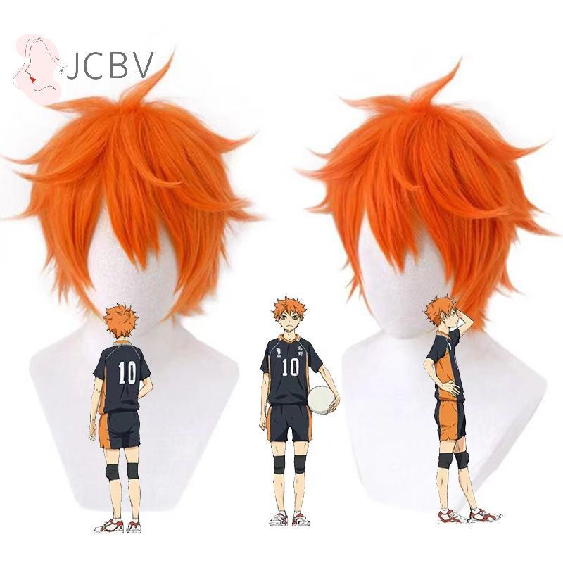 [JCBV] Hinata Shoyo Cosplay Tóc Giả 25cm Tóc Cam Ngắn Anime Shoyo Hinata Tóc Giả Tổng Hợp Chịu Nhiệt