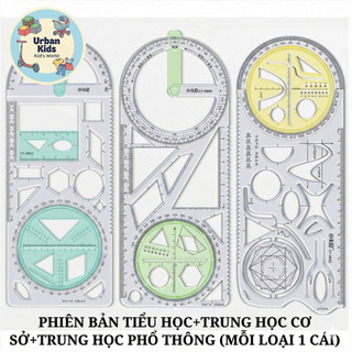 📐 Thước Vẽ Hình Học Đa Năng 360 Độ - Dụng Cụ Toán Học Vẽ Đồ Thị Cho Học Sinh 🎓
