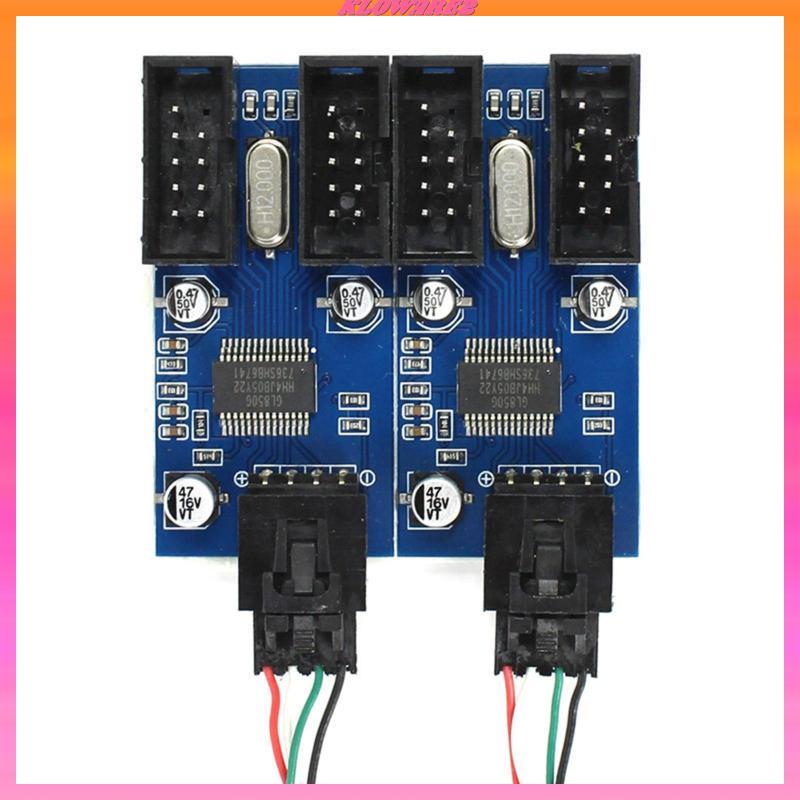 9 Pin USB Header Giao diện Fan Splitter Cáp chuyển đổi cho Bo mạch chủ