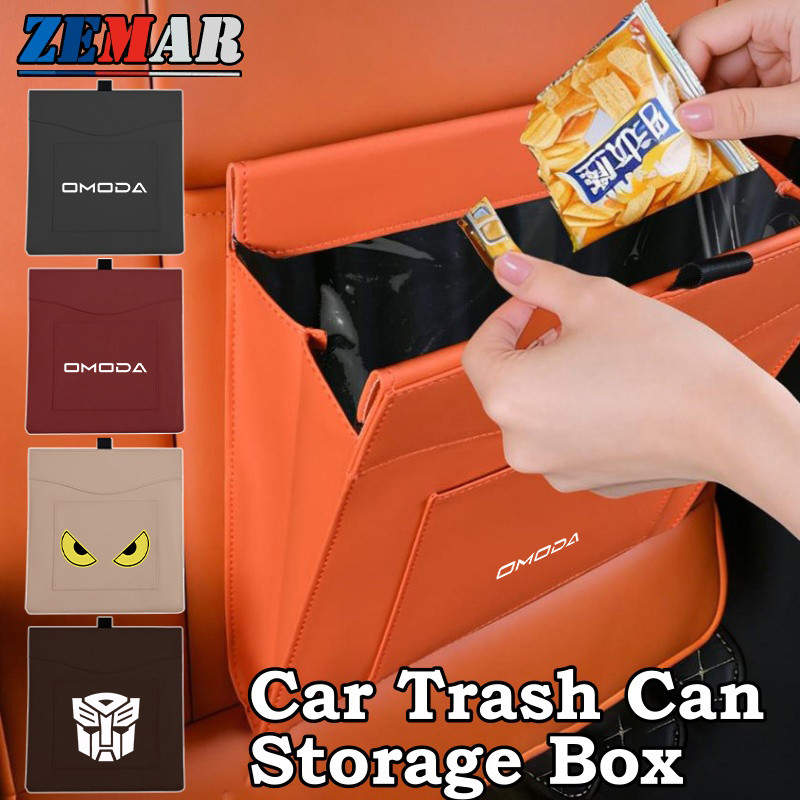 Omoda 5 E5 Treo Xe Thùng Rác Có Thể Ghế Ô Tô Phía Sau Túi Bảo Quản Loại Dán Thùng Rác Hộp Cho Omoda 