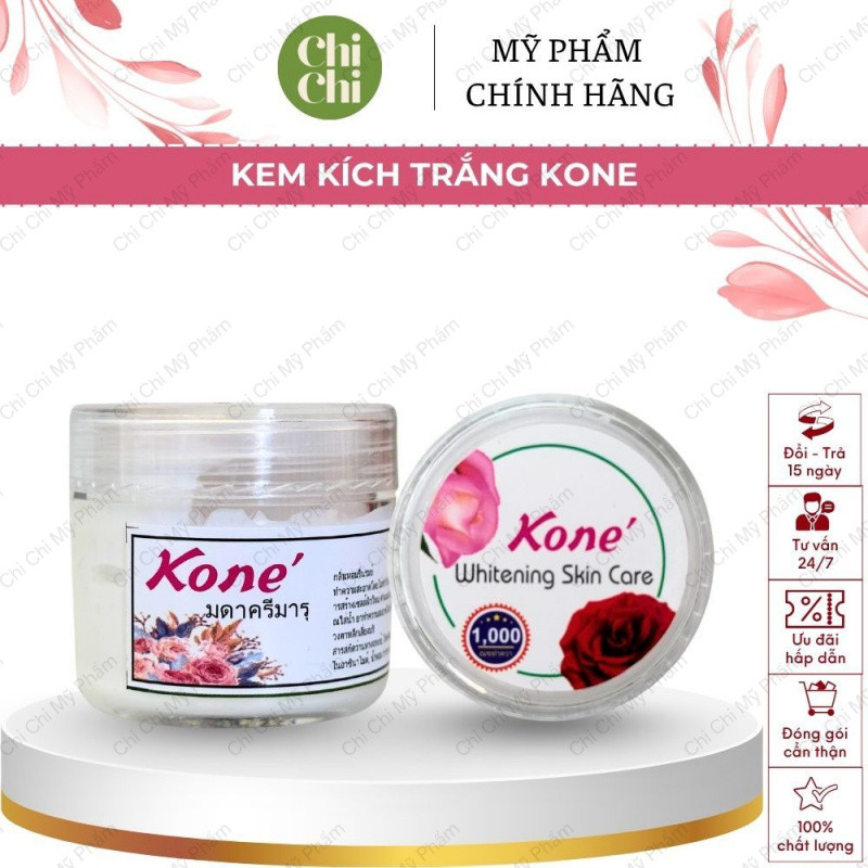 Kem Kích Trắng Kones Thái Lan Chính Hãng - Kem Dưỡng Trắng Da Chuyên Sâu, Bật Tông Nhanh, Giúp Da Mề