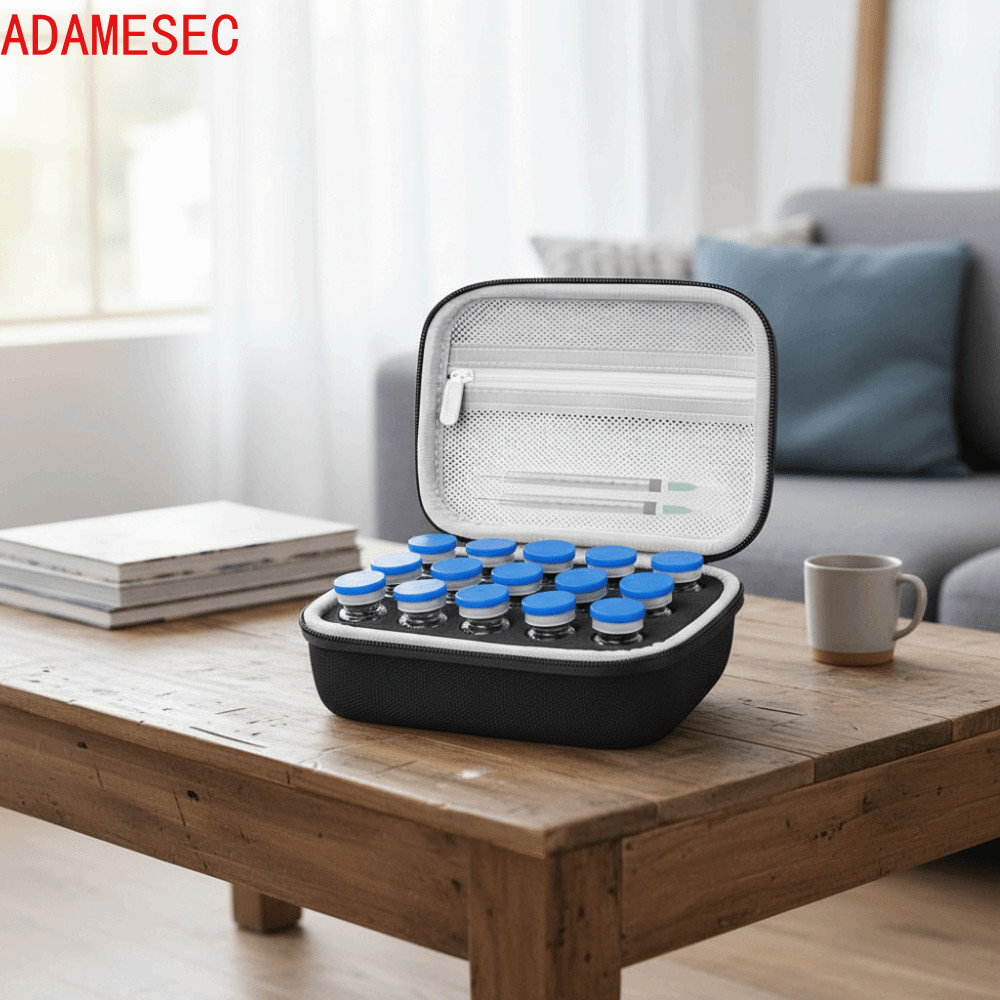 Hộp đựng lọ insulin ADAMESEC, Tấm bảo vệ lọ insulin EVA chống thấm nước, Vỏ Insulin kháng mài mòn th