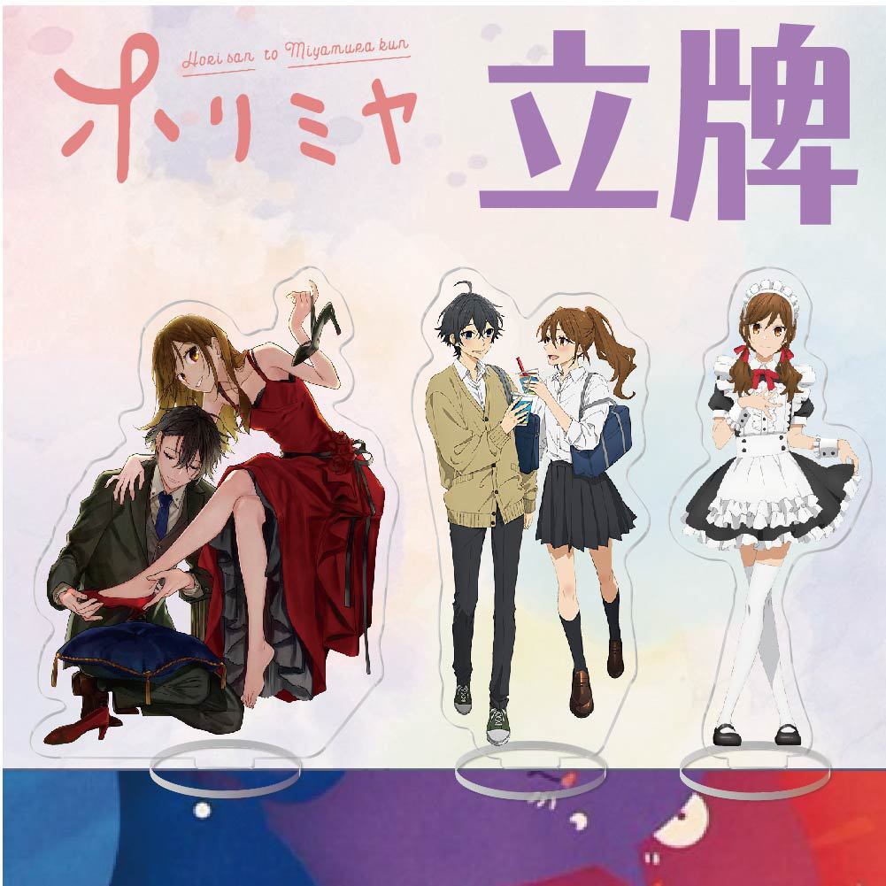 Thẻ đứng Anime Acrylic K Hori và Miyamura Hori Keiko Miyamura Đồ trang trí