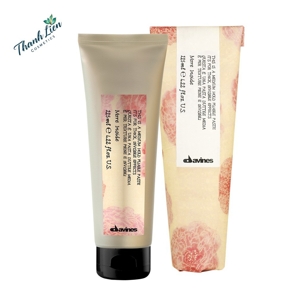 Kem đặc giữ nếp cứng và trung bình Medium Hold Pliable Paste Davines 125ml .TL