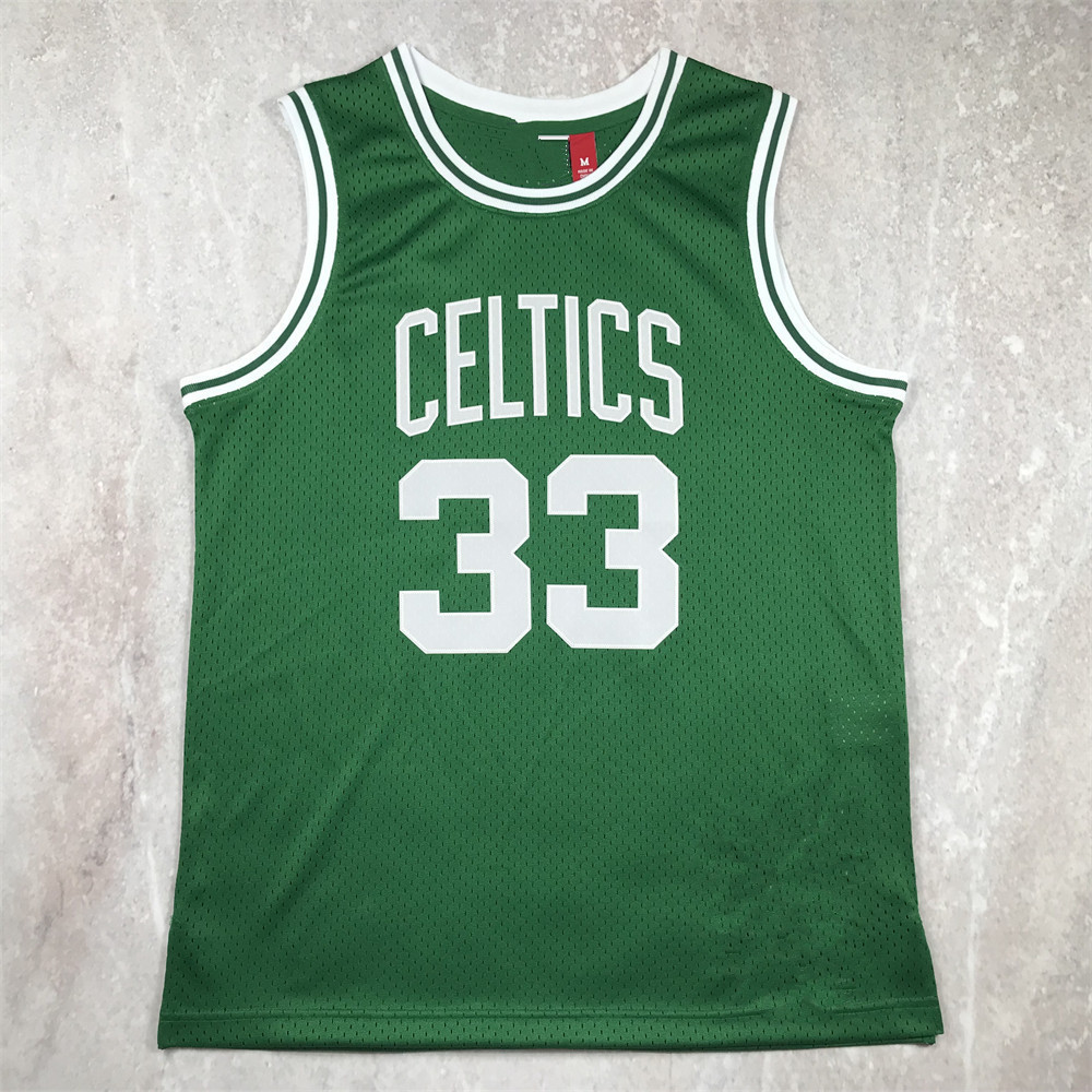 Áo bóng rổ in hình có logo Boston Celtics. Không. Không. 33, Boston Celtics Jersey, Truyền nhiệt thủ
