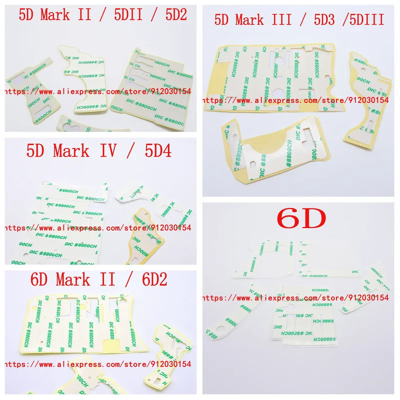 Băng dính hai mặt bằng cao su cầm tay mới cho Canon EOS 6D / 5D Mark II 5D2 / 5D Mark III 5D3 / 5D M