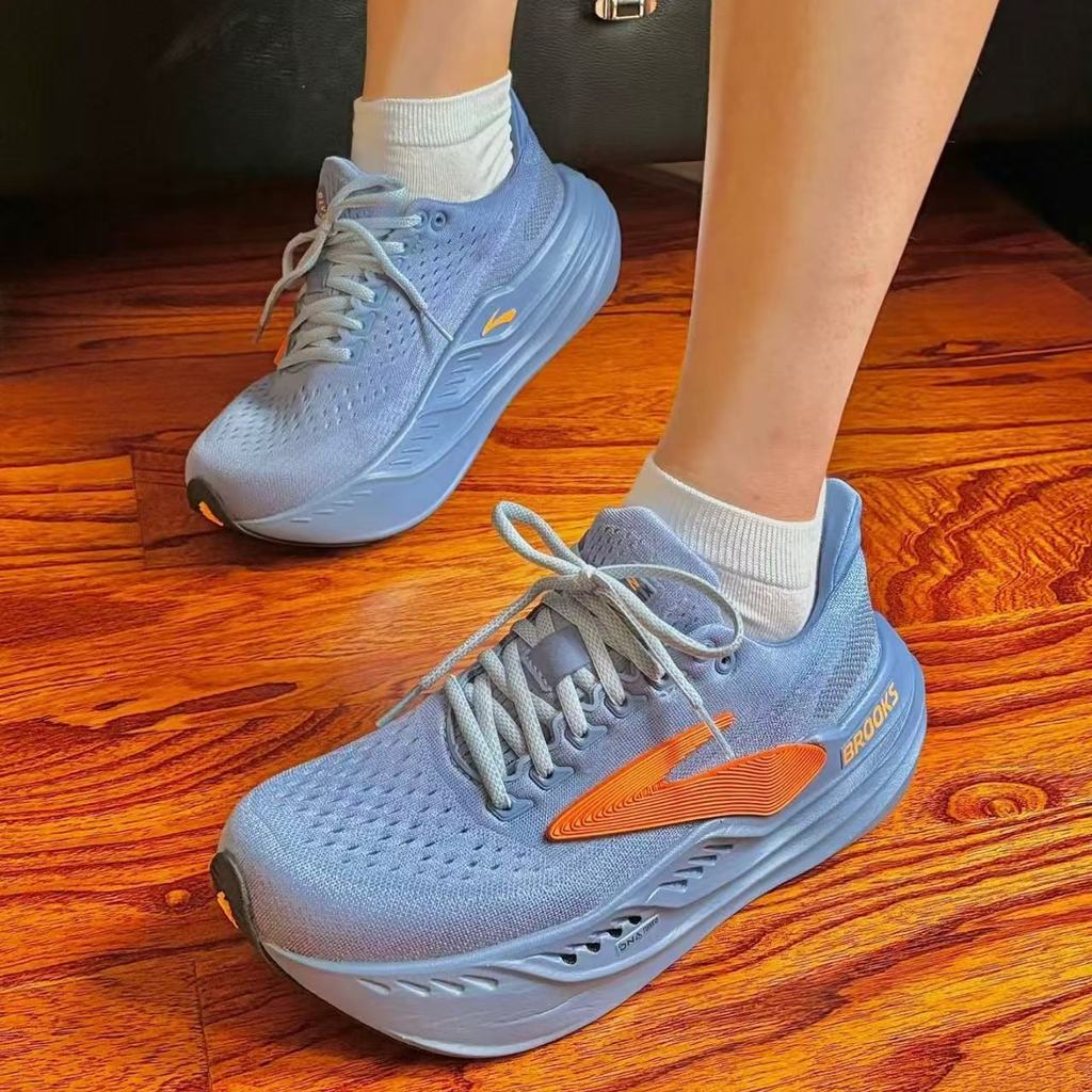BROOKS BROOKS Glycerin max Siêu Glycerin Nam Nữ Chống Sốc Giày Chạy Bộ Co Giãn Marathon Giày