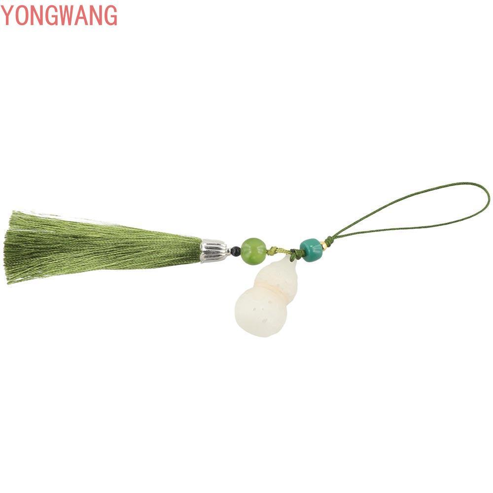 YONGWANG66ZX Móc Điện Thoại Di Động, Hạt Hoa Sen Nút Thắt Trung Quốc Móc Chìa Khóa, Tua Rua May Mắn 