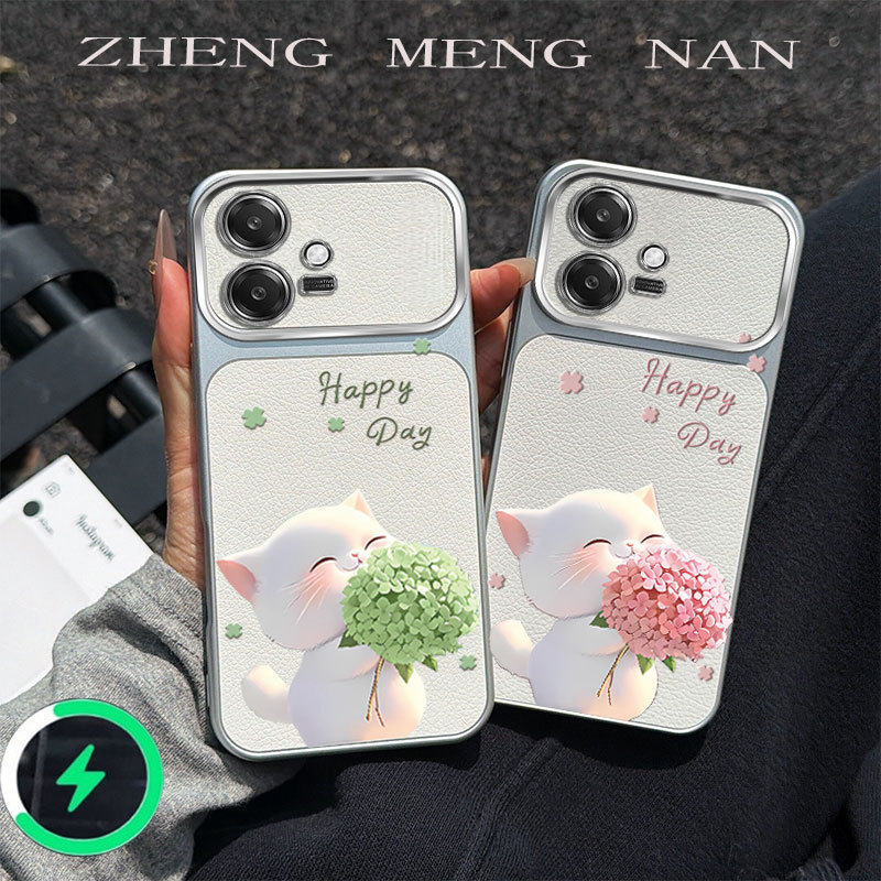 Thích hợp cho OPPO A3 5G OPPO A3X 4G OPPO A3X 5G OPPO A5i 4G mới họa tiết mèo silicon TPU mềm vỏ điệ