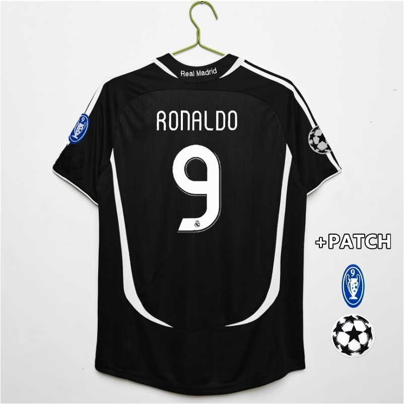 06 07 Real Madrid Áo bóng đá thứ 3 S-2XL 2006 2007 RAUL RONALDO BECKHAM Áo bóng đáS-FG001
