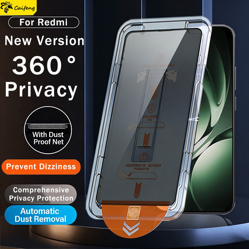 Kính Chống nhìn trộm bụi miễn phí lắp đặt chính xác màn hình bảo vệ Cho Redmi K80 K70 K70E K60 K50 U