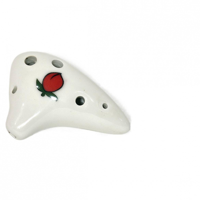 6 Lỗ Ocarina Mini Mặt Dây Chuyền Treble F-Tuned Vẽ Tay Gốm Người Mới Bắt Đầu Di Động Âm Nhạc Instru