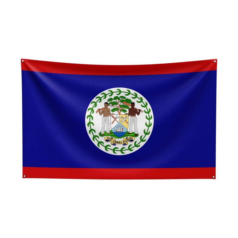 Cung cấp quốc kỳ Belize Belize Belize Số Bán buôn nhà sản xuất 4 cờ 3 x 5ft