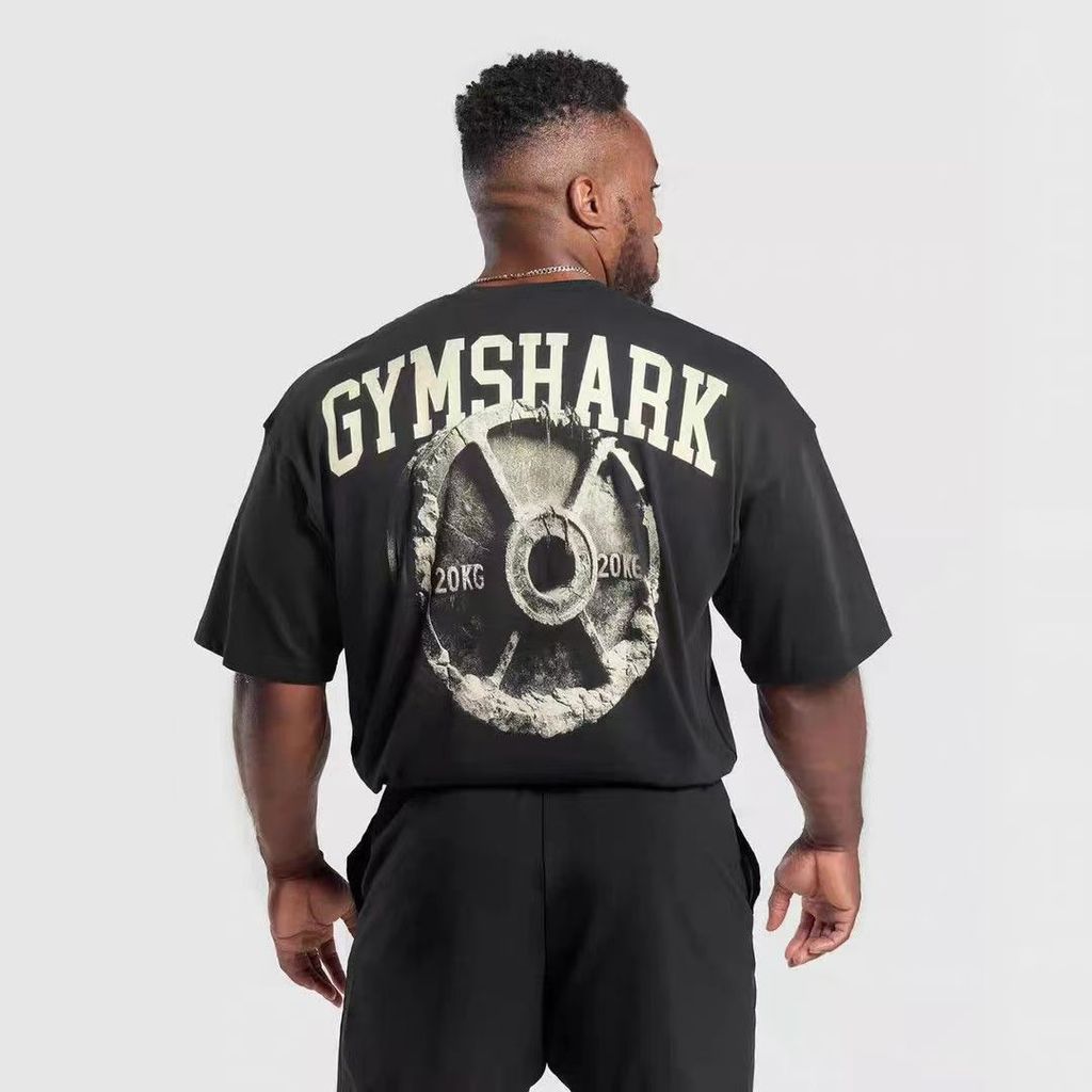 Gymshark Barbell - Áo Thun Nam Tay Ngắn Phối Hợp Tập Thể Dụng