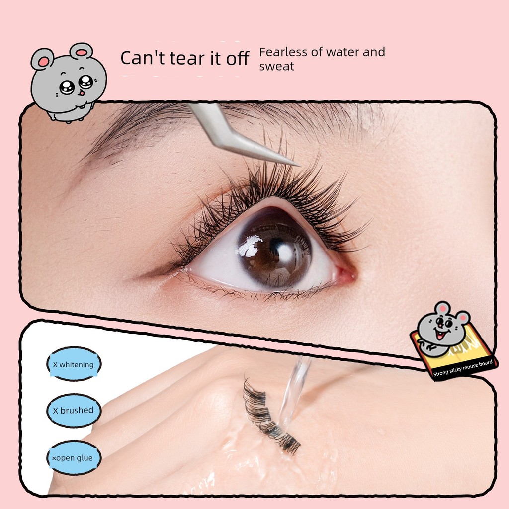 [Meiji and the Rat Co-Branded] Keo dán lông mi giả ukiss Tự đánh bóng lâu trôi Super Sticky Formalde