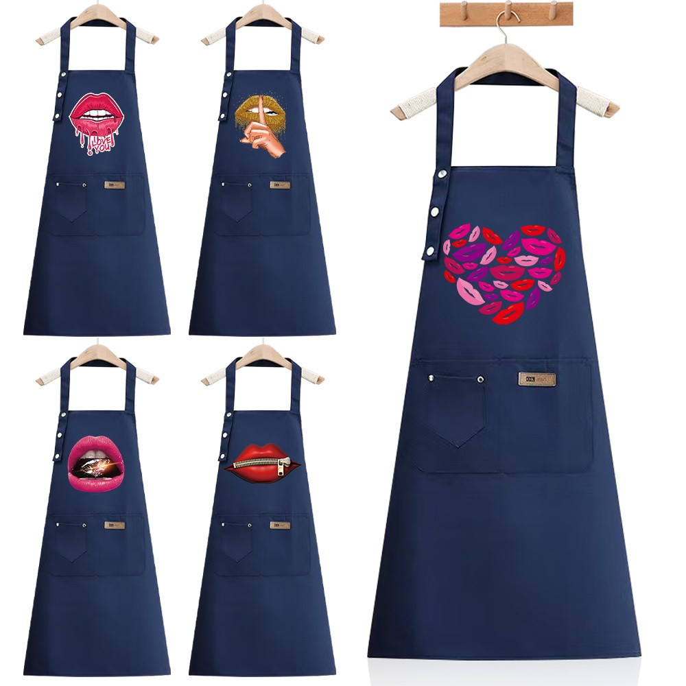 Unisex Best seller Waterproof and oil-resistant apron Kitchen householdBaking and floral apron Sleev