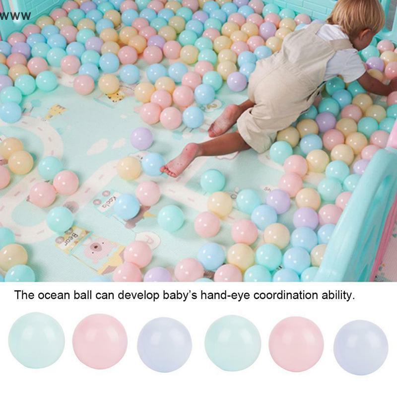 COD Funny 100/200 Colorful Ball Soft Plastic Ocean Ball Baby Kids Swim Pit Pool Toys new