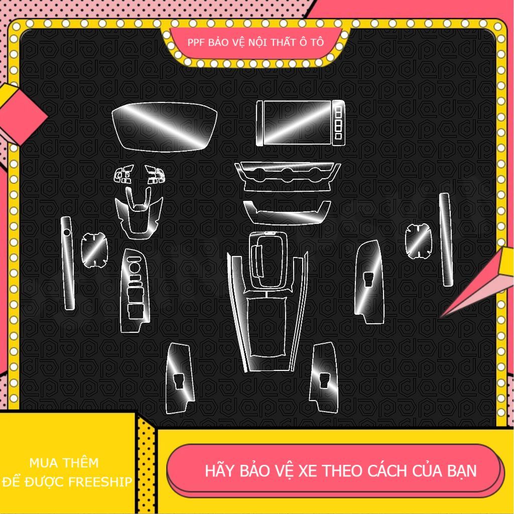 HONDA HRV 2025-2026 - Dán film PPF dán full bộ bảo vệ nội thất - chống xước, che mờ vết xước cũ
