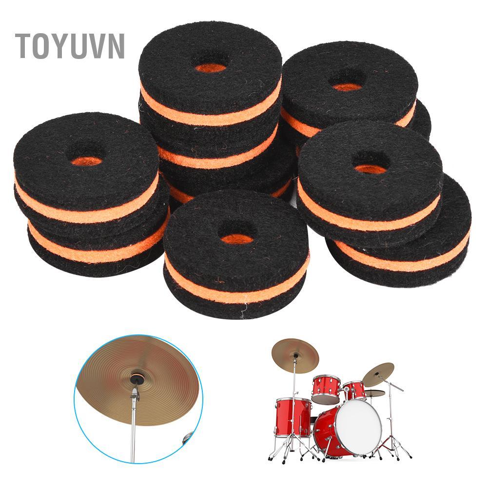 Toyuvn Cymbal phớt Pad Cymbals Washer Bền bỉ Âm thanh tốt hơn cho nhạc cụ