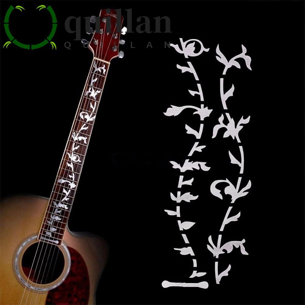 QUILLAN Cross Inlay Đề Can 22 Phong Cách Siêu Mỏng Guitar Inlay Miếng Dán Acoustic Guitar Bass PET F