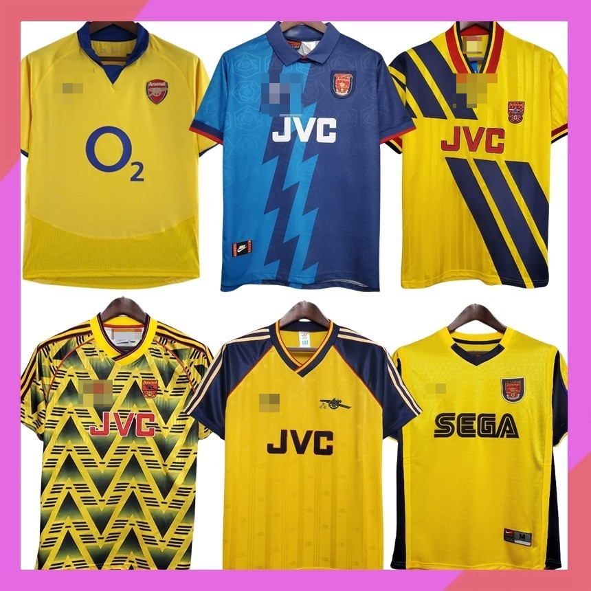 95 96 Arsenal Sân khách Retro ARS Soccer Jersey-FG001