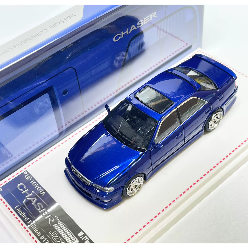 Mytopshop Model1 1: 64 JDM Blue Chaser JZX100 MK6 Mô Hình Thể Thao Diecast Màn Hình Kim Loại Xe Mới