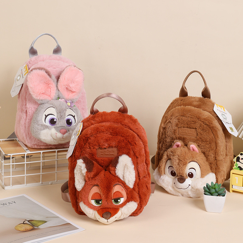 Mickey Qiqi Zootopia Judy Fox Nick Plush Doll Backpack Doll ODyc