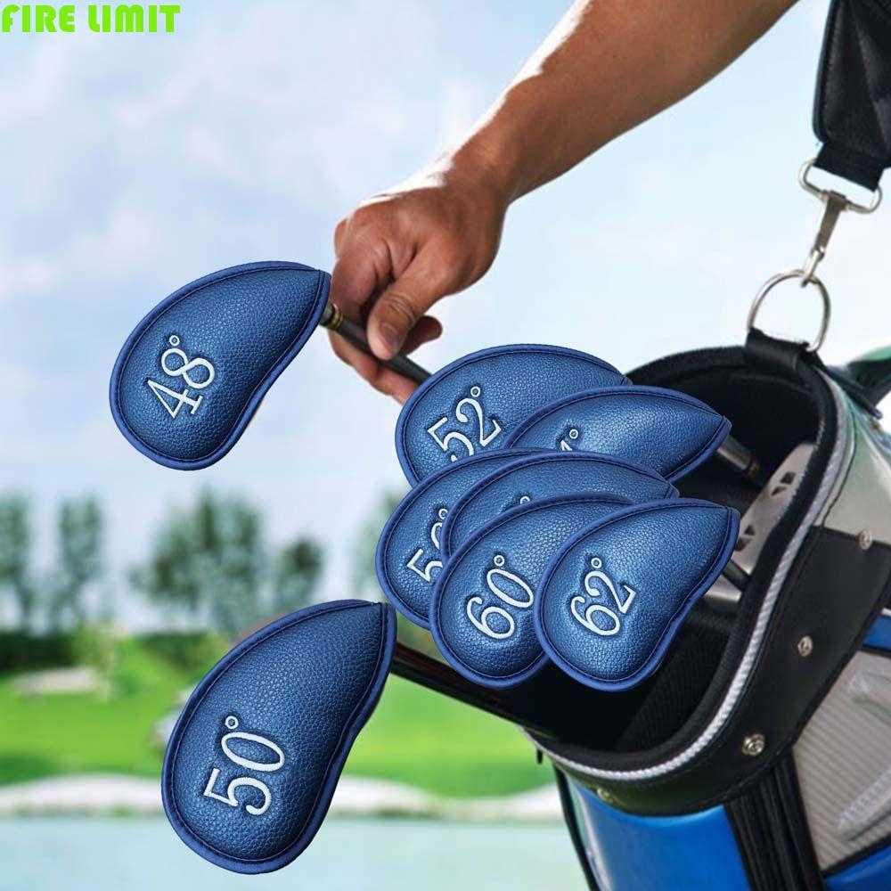 FIRE LIMIT Golf Iron Headcover Magic Tape Iron pole Cover Bền 8 Chiếc Sắt Nêm Bảo Vệ Vỏ Bảo Vệ Thiết