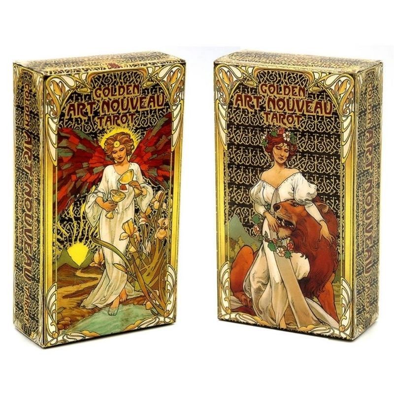 Tarot Golden Art NouveauTarot Golden Art NouveauTarot Golden Art Cartoon Hand-Painted Board Game Car