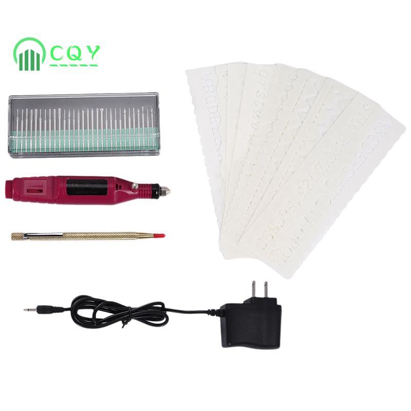 Bút khắc mini bằng điện Bộ dụng cụ khắc tự làm mini cho kim loại Thủy tinh gốm sứ Trang sức gỗ bằng 
