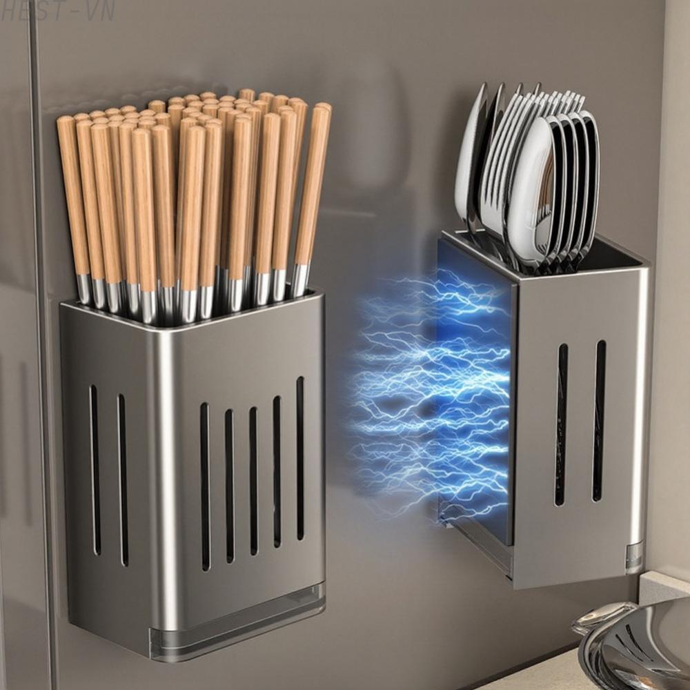 Magnetic Kitchen Shelf for Refrigerator Door Cutlery Utensil Organizer 16x6x16cm