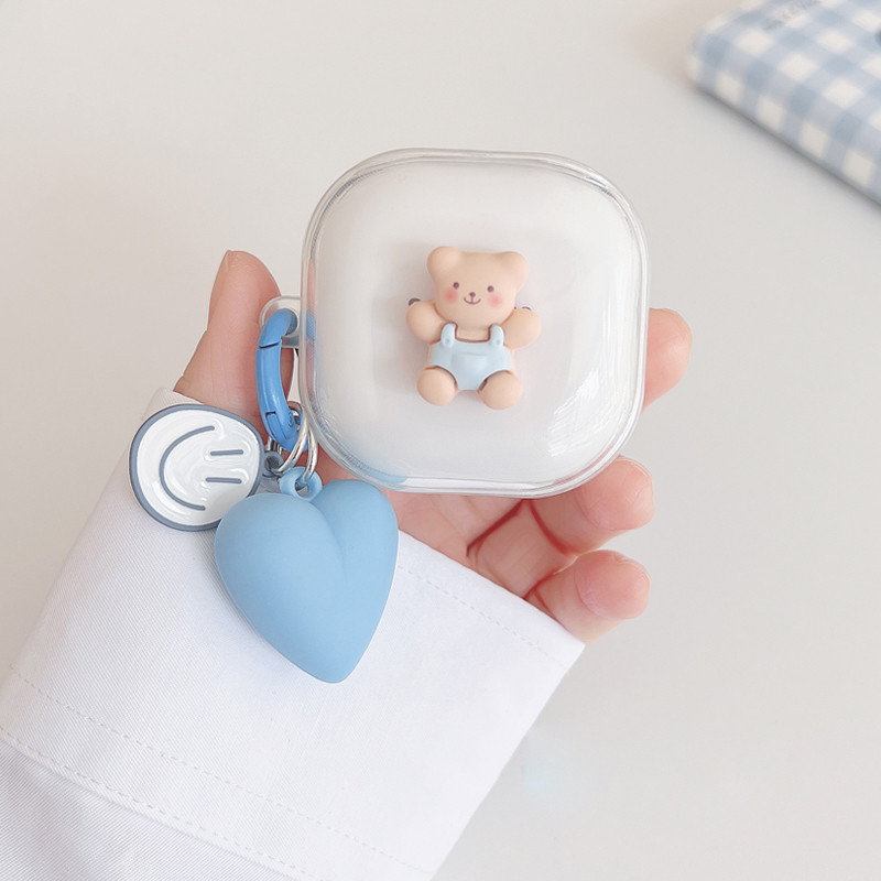 Gấu Cho Anker Soundcore R60i NC / R50i NC K20i P20i P30i Ốp Lưng Hoạt Hình Móc Khóa Silicon Tai Nghe