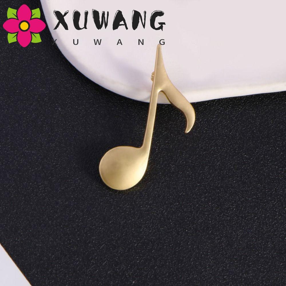 XUWANG Eighth Note Pin Trang sức Quà tặng buổi hòa nhạc tinh tế