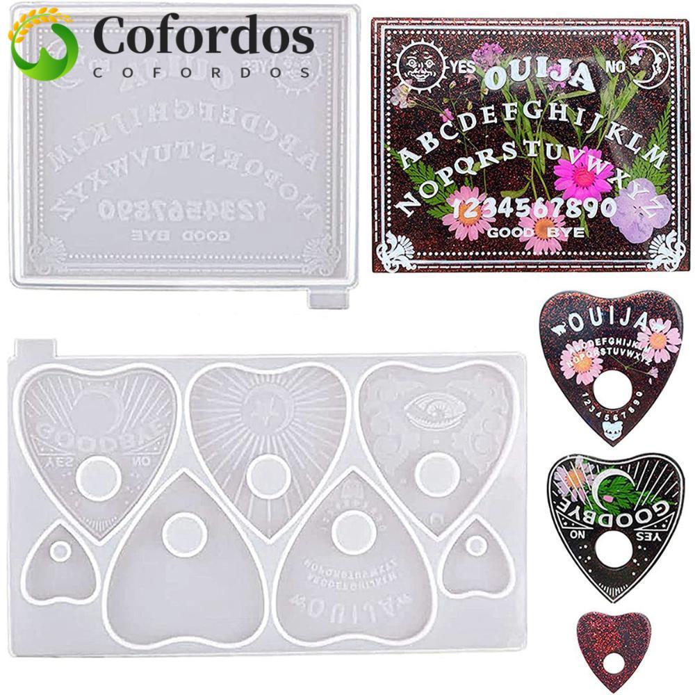 COFORDOS Nhựa Đúc Khuôn Trang Trí Nhà Trang Sức Làm Gothic Epoxy Handmade DIY Ouija Board