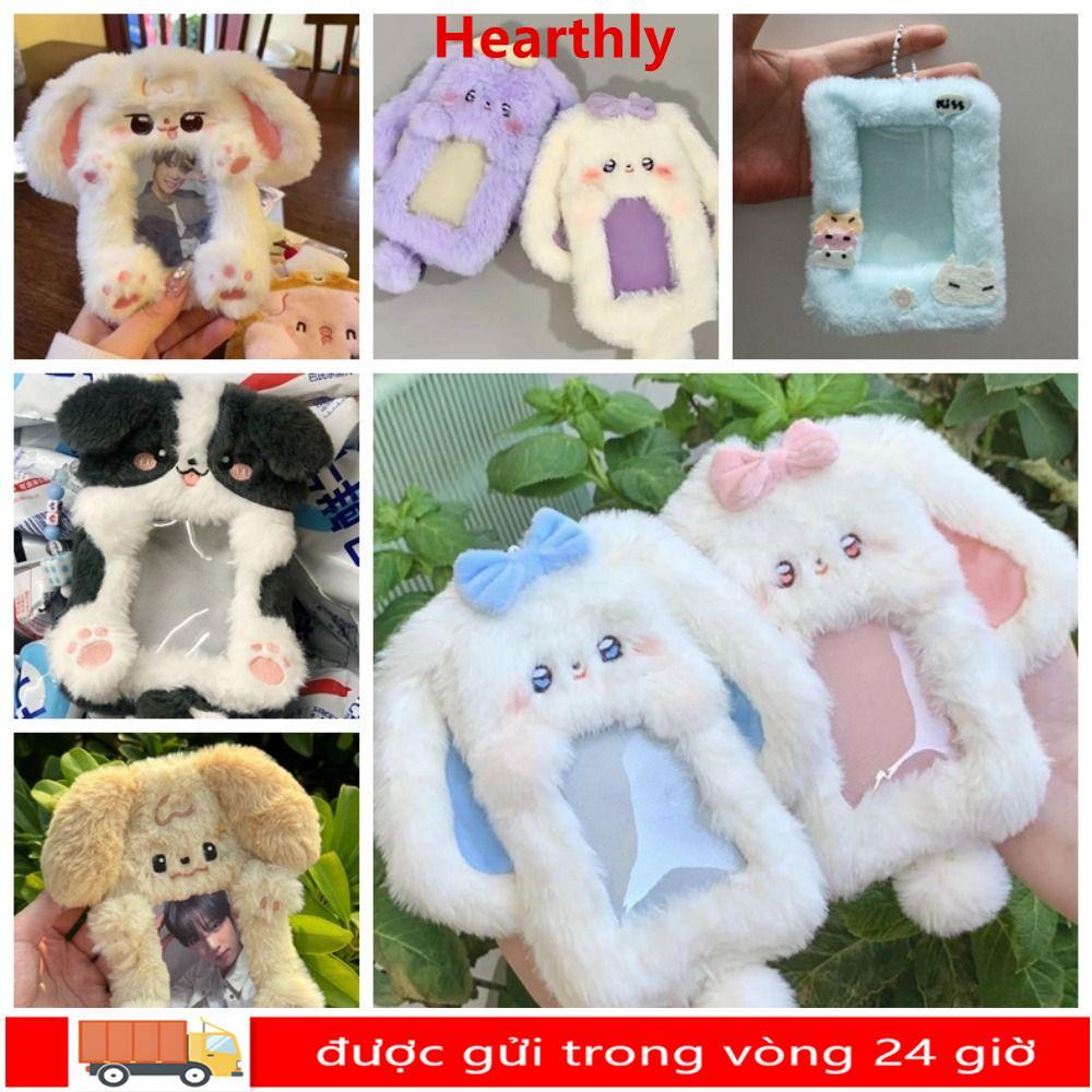 Thẻ Photocard HEARTHLY, Hộp đựng thẻ ảnh thỏ / chó / mèo sang trọng, Phim hoạt hình Thỏ tai lớn / Th