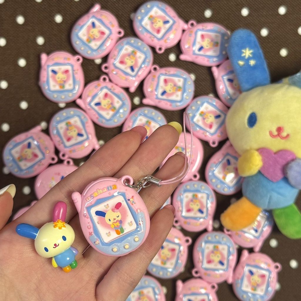 Tamagotchi Tamagotchi Sanrio Hoa Thỏ Trò Chơi Máy Thú Cưng Điện Tử Mặt Dây Chuyền Móc Khóa