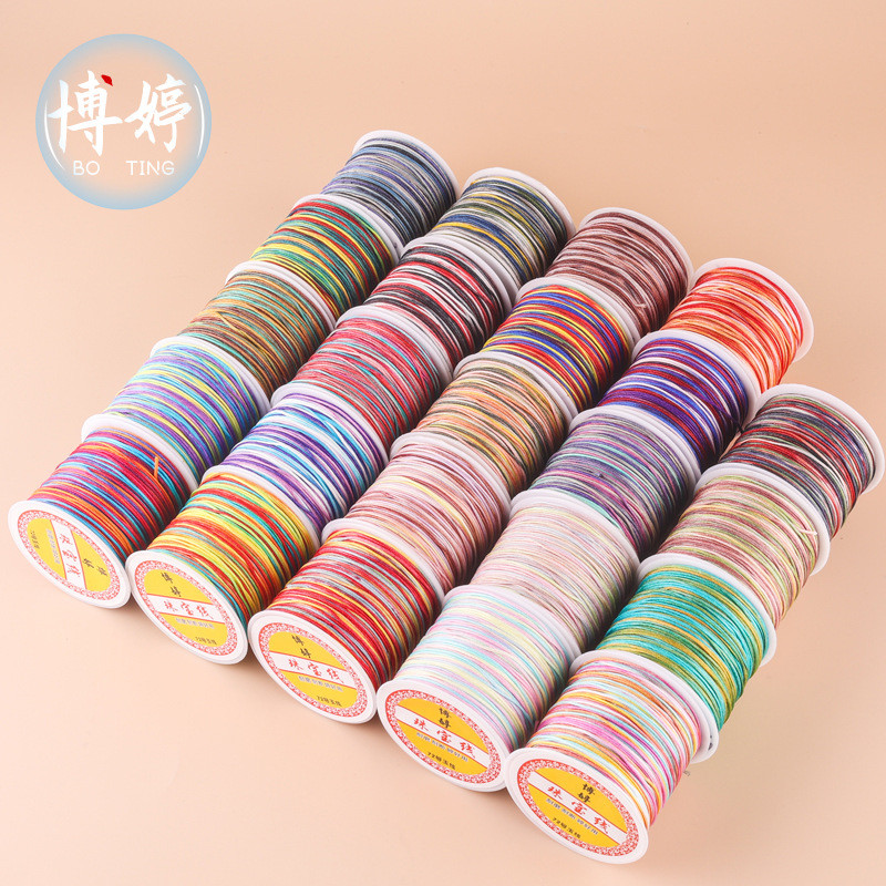 Phần lễ hội thuyền rồng màu nhuộm số 72 Sợi 30m Dây Tay Mã Hóa Bện Chủ Đề diy Handmade Ngọc Trai Nhi
