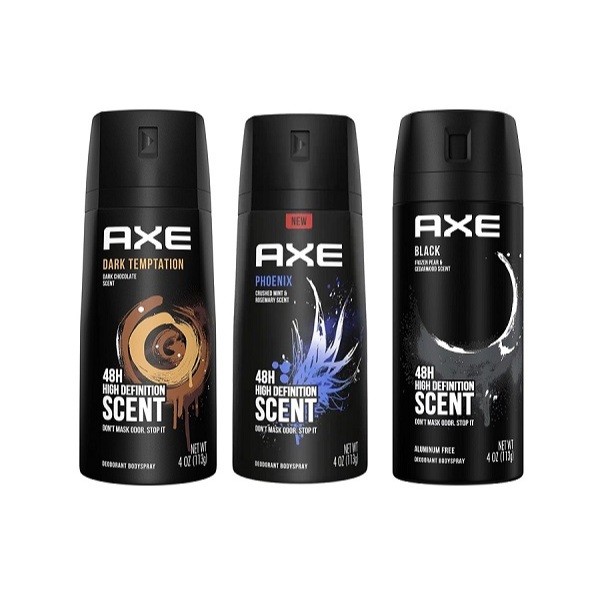 Xịt khử mùi AXE 113g US - Dark Temptation/Phoenix/Black/Apollo (Mỹ)