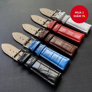 Dây đeo đồng hồ bằng da thật 14-24mm, Dây đeo khóa bền cho nhiều kích cỡ khác nhau