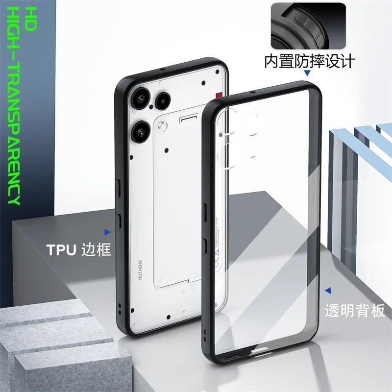 Cover For Nothing Điện thoại 3a (lite) Chống sốc Trong Suốt Mờ PC Cứng Matte Acrylic Case For Nothin