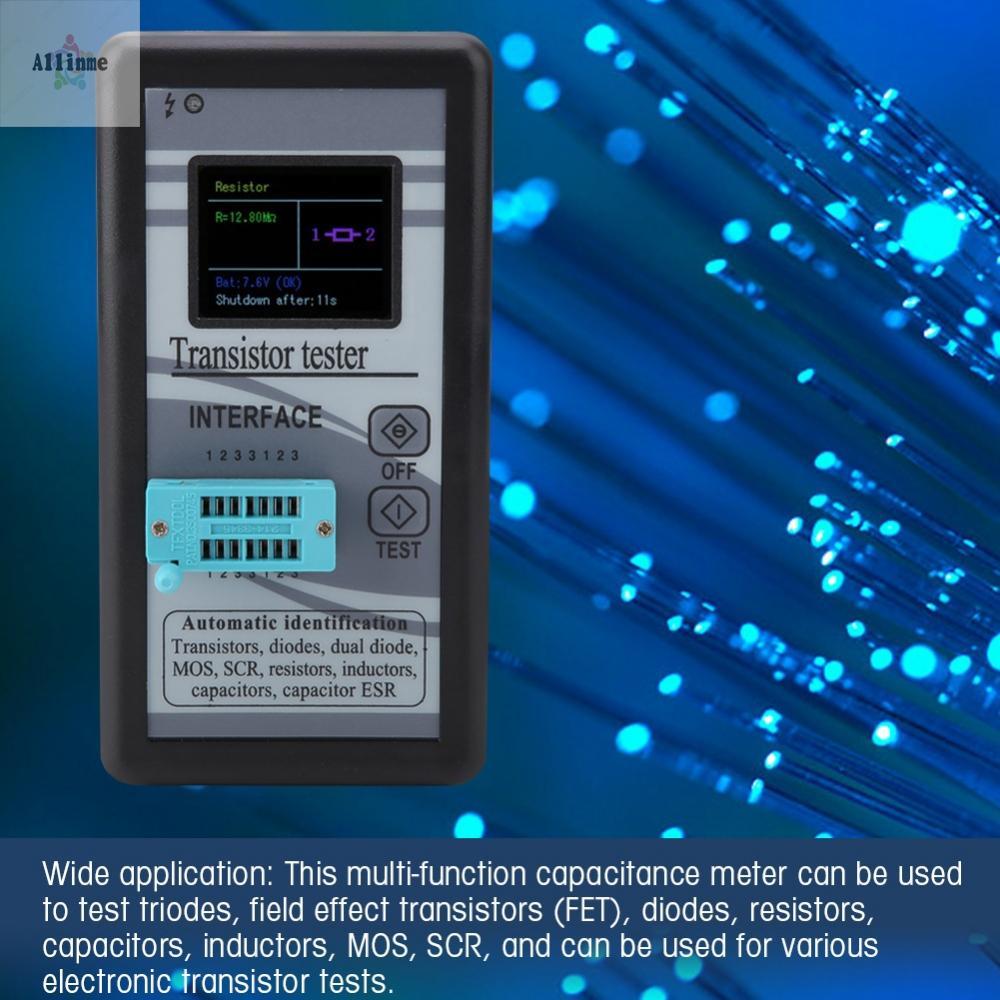 Transistor Tester 1.8 inch TFT Color LCD Tự động tắt nguồn 40s DIY Electronics