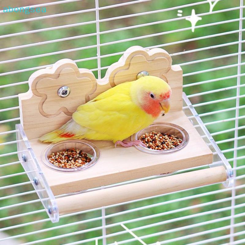 Abongsea Chim Thép Không Gỉ Ăn Vẹt Chim Gỗ Chắc Chắn Đứng Dính Gỗ Đứng Ăn Nibble Chống Đứng Đồ Cho T