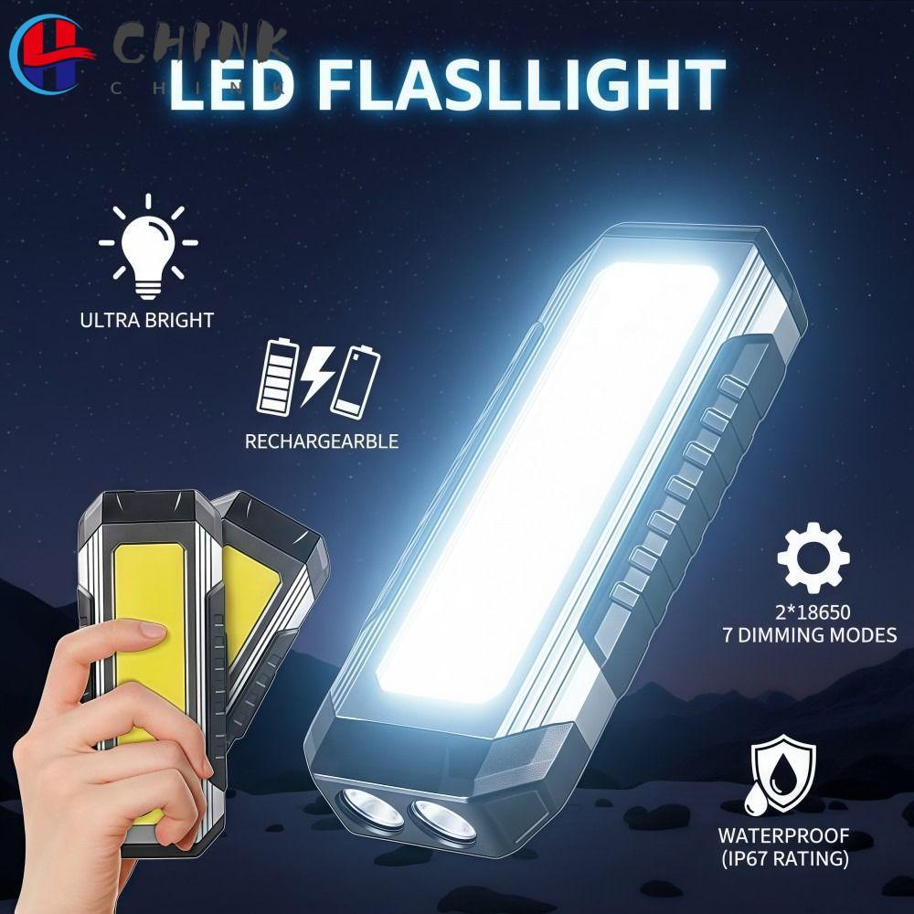 CHINK COB - Đèn Làm Việc Từ Tính 2 × 18650 4000mAh, LED Chống Nước Nhiều Chế Độ, Dùng Ngoài Trời